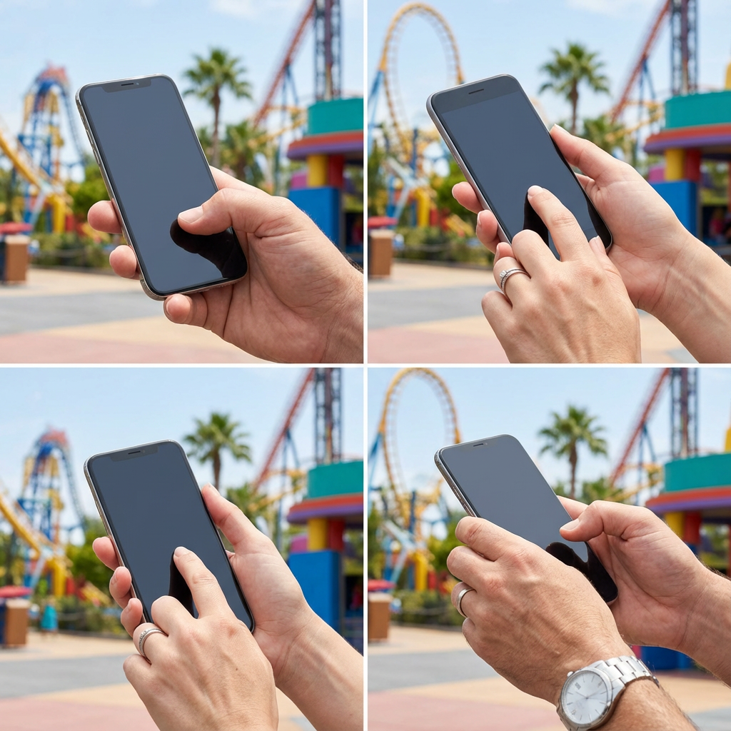 Using Park Autopilot app at theme park